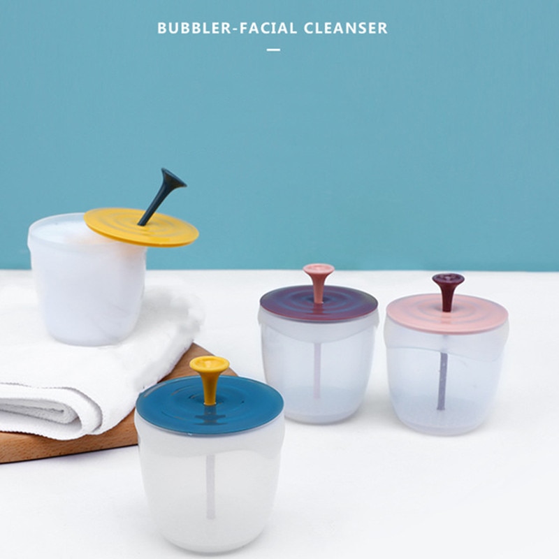 Portable Foaming Maker Face Cleanser Shower Bath Shampoo Cream Simple Foamer Bubble Plastic Device Body Face Wash Cleansing Cup