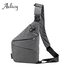 Aelicy Männlichen Messenger Tasche Schulter Taschen Männer Versteckte Brust Packung Herren Retro Umhängetasche Kühlen Motorrad Sling Tasche
