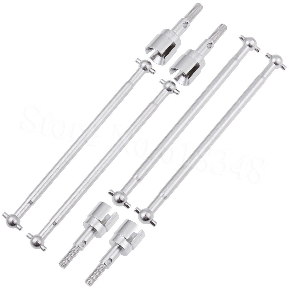 8 stk stål metall drivaksel 89.5mm hundeben 08029 & akseltapp 02033 for rc redcat vulkan epx hsp 1/10 brontosaurus 94111