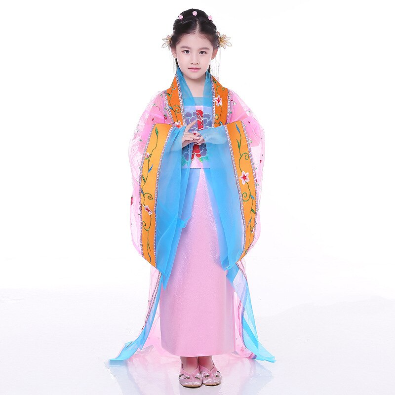 Kinderen Fee Kostuum Chinese Prinses Cosply Kostuum Vrouwelijke Tang Jurk Hanu Chinese Traditionele Kostuum voor Kinderen 18