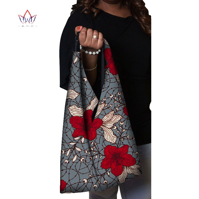 Bazin-sacs à main multi-couleurs pour femmes, sacoche Riche en tissu Jacquard 100% coton africain SP045: 9