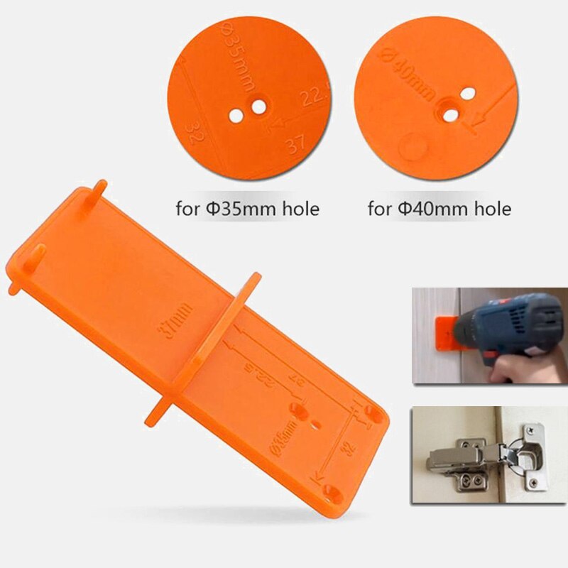 35/40mm punch hengsler bore hull åpner bor bit guide bore hull verktøy hull lokalisering skap trebearbeidingsverktøy dør trebearbeiding