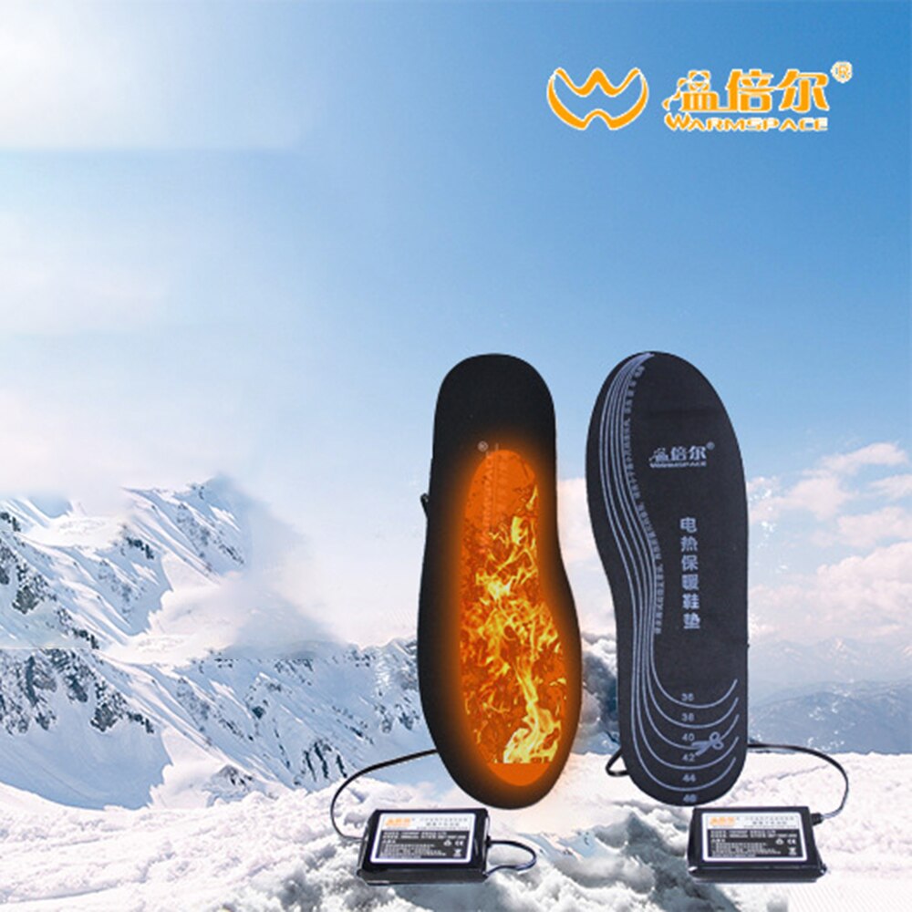 Botas para motocicleta, plantillas térmicas para mantener el calor, con pilas, para invierno, Moto, zapatos para motocicleta, plantillas de calefacción eléctrica Unisex