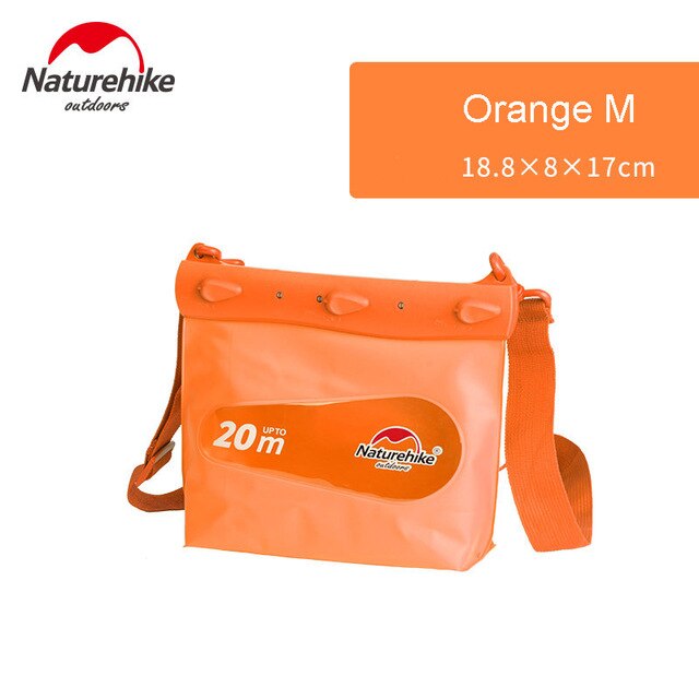 20M Tiefe draussen PVC Tauchen Fluss Wandern Treiben Dichtung Rafting Taschen Ozean Pack Wasserdichte Beutel Trocken Tasche Für Schwimmen L M S: Orange M