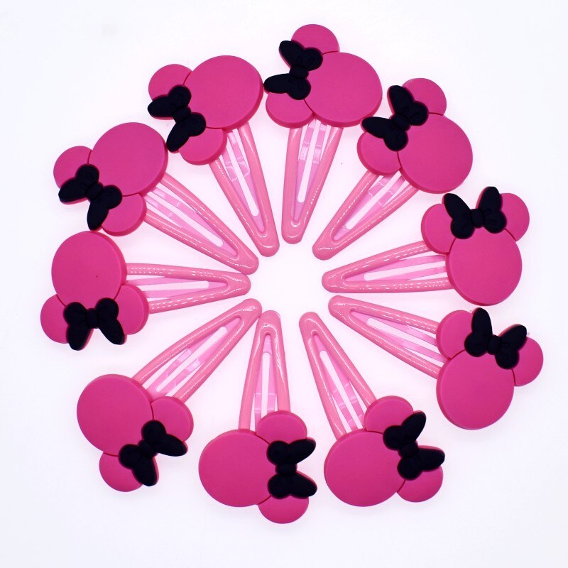 10 stuks schattige meisjes haarspelden in de vorm van een muis en een konijntje in de vorm van een kinderhaaraccessoire, haarspeldjes en haarclips, souvenir: 6