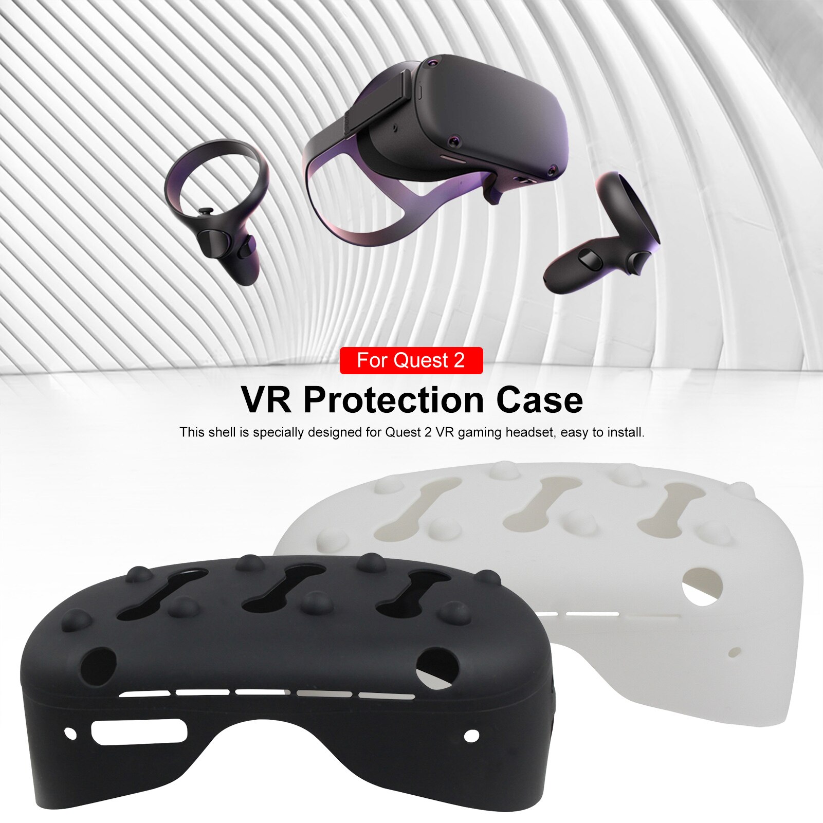 VR Protection Skin Cover For Oculus Quest 2 Shell Cap Ultralight Premium Protective Accessories Anti-Throw Sweatproof Lightproof