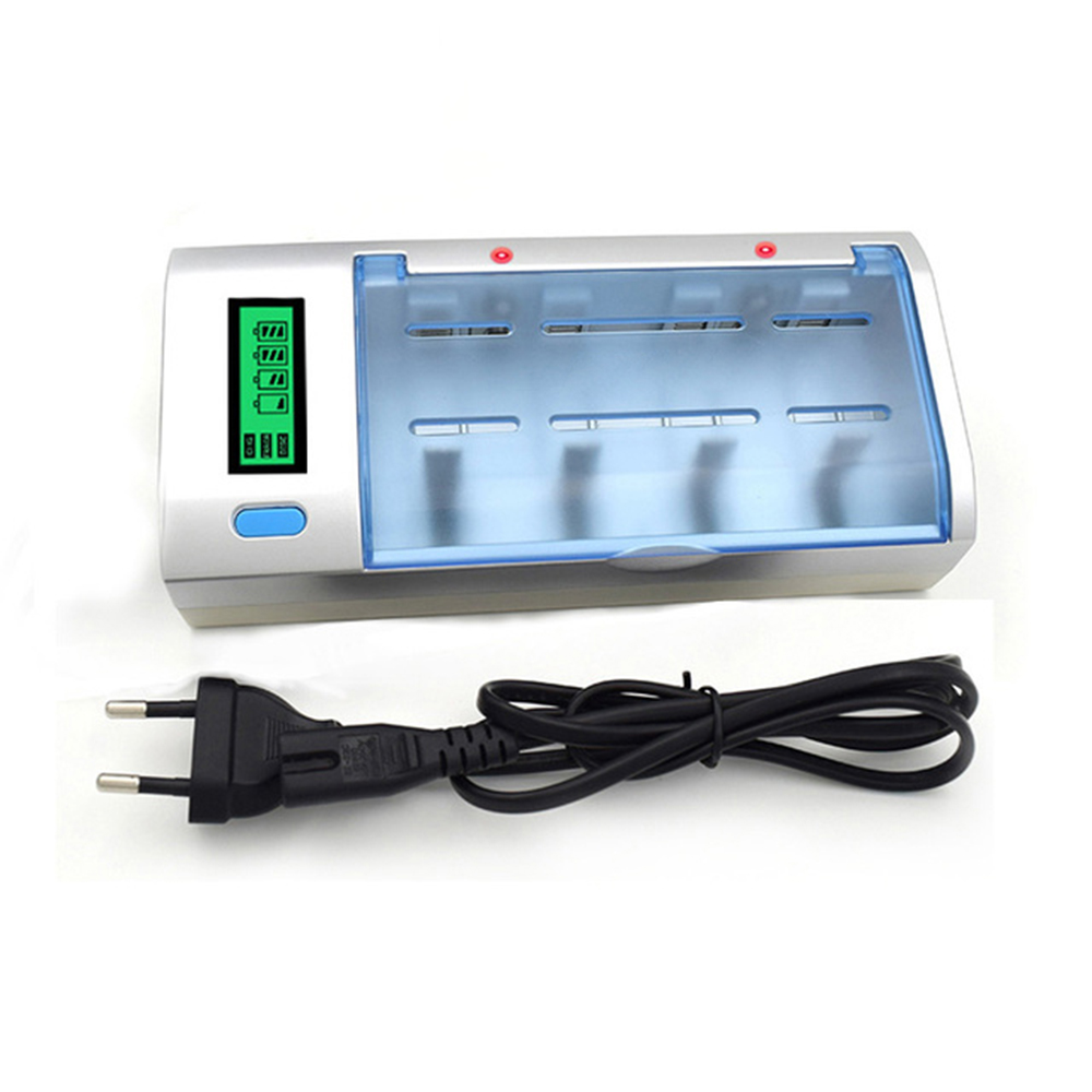 CITYORK 4-8 szt. C rozmiar LR14 akumulator 1.2V nimh akumulator typu C Batteri C Cell + 8 gniazd ładowarka baterii LCD: green