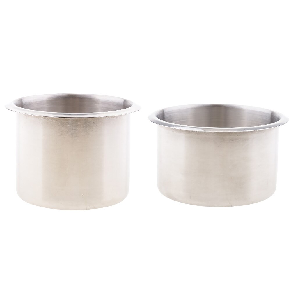 2pcs Stainless Steel Recessed Cup Drink Holder For Marine Boat RV Camper 68x55mm/90x55mm
