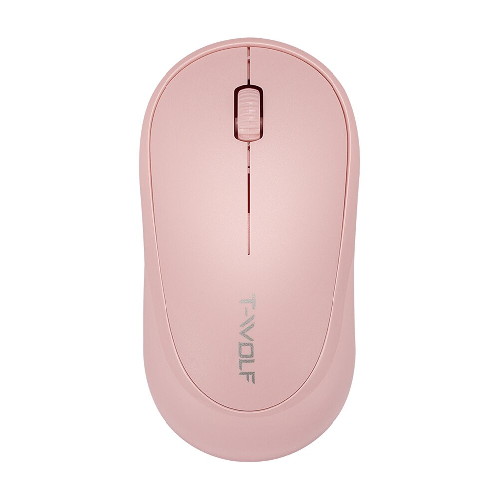 Q18 USB Wireless Photoelectric Mouse Office Laptop Desktop 1000dpi Optical Mice for Household Computer Accessory: Pink