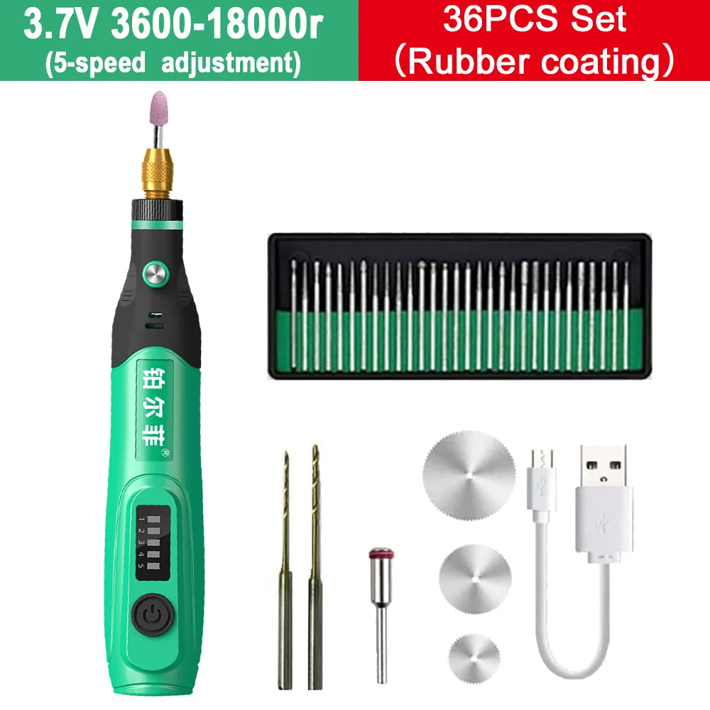 0, 5-18000r 3600 v Elektro bohrer Mini-Schleifer Graveur Rotations werkzeug für Metall glas Keramik Schleifen Gravur Schneiden Polieren: Dark Grau