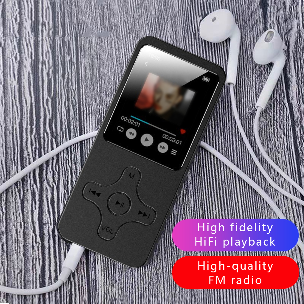 Mini MP3 Player Bluetooth-compatible Speaker 8/16/32/64GB HiFi Music Speaker Portable Walkman with radio FM recording E-book