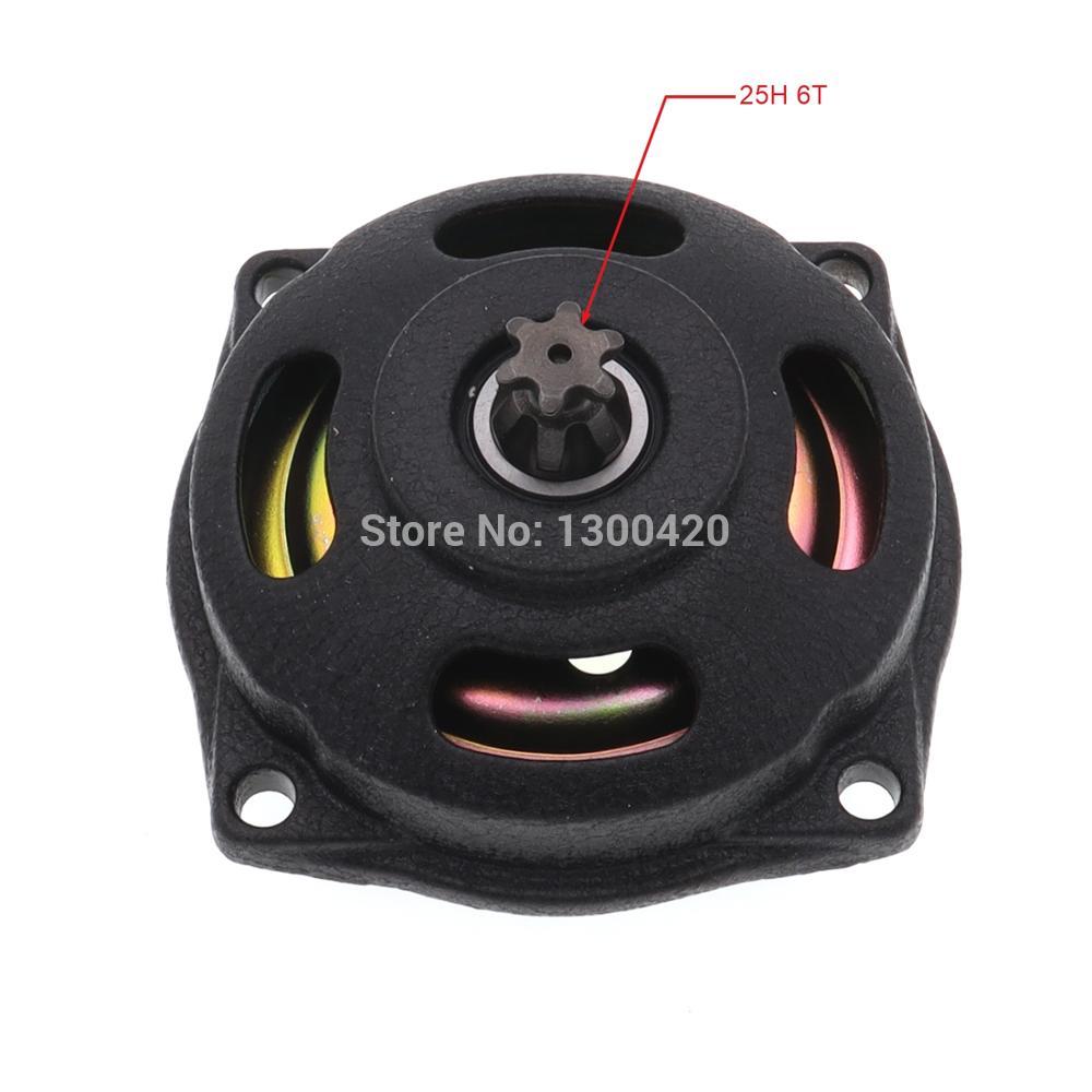 T8F 25H 6T 7T Kupplung Trommel Glocke Gehäbenutzen Getriebe Kettenrad Kasten Abdeckung für 2 Hub 47cc 49cc Motor- Tasche Fahrrad Mini Moto Schmutz ATV Quad: 25H 6T