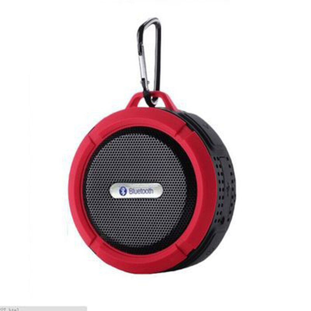 Mini Bluetooth Plastic Portable Wireless Speaker With Calls Handsfree Waterproof For Showers Bathroom Poor Car Beach & Outdoor: Red