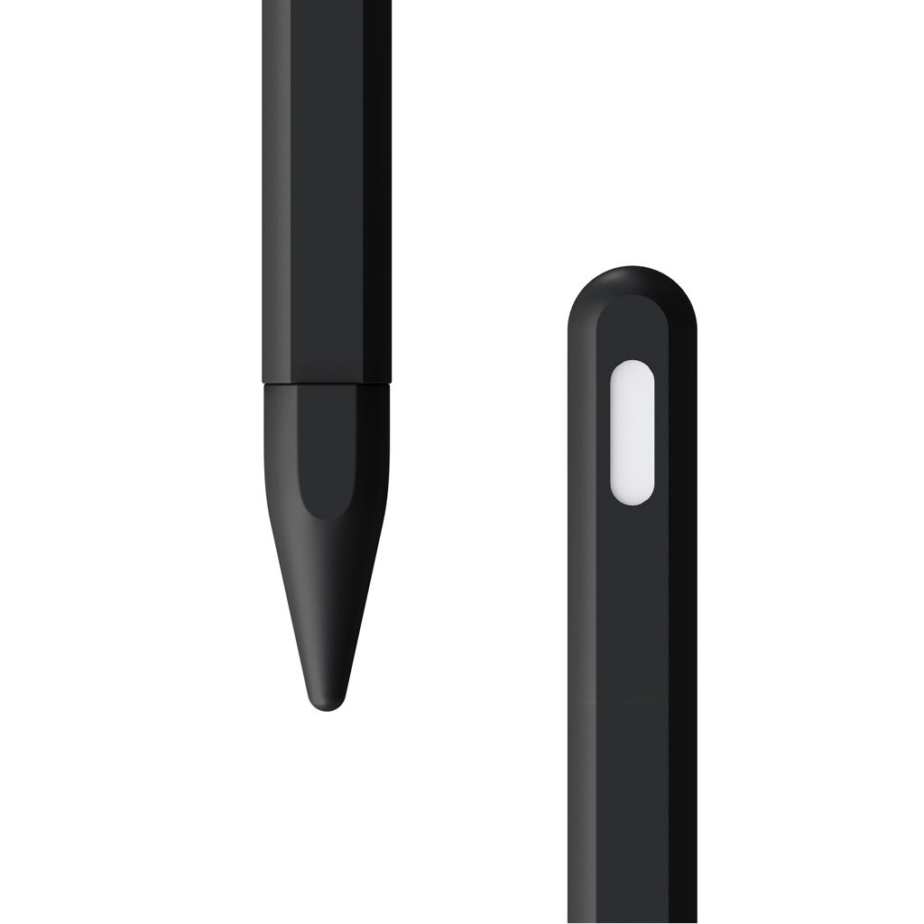 Elastyczne Silikonowe Etui Ochronne na Rysik - Pokrowiec Grip na Apple Pencil 2: Czarny