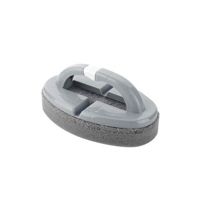 Handheld Bad Keramische Tegel Glas WC Borstel spons spons met handvat Spons Keuken Schoonmaken Borstels: Dark Gray