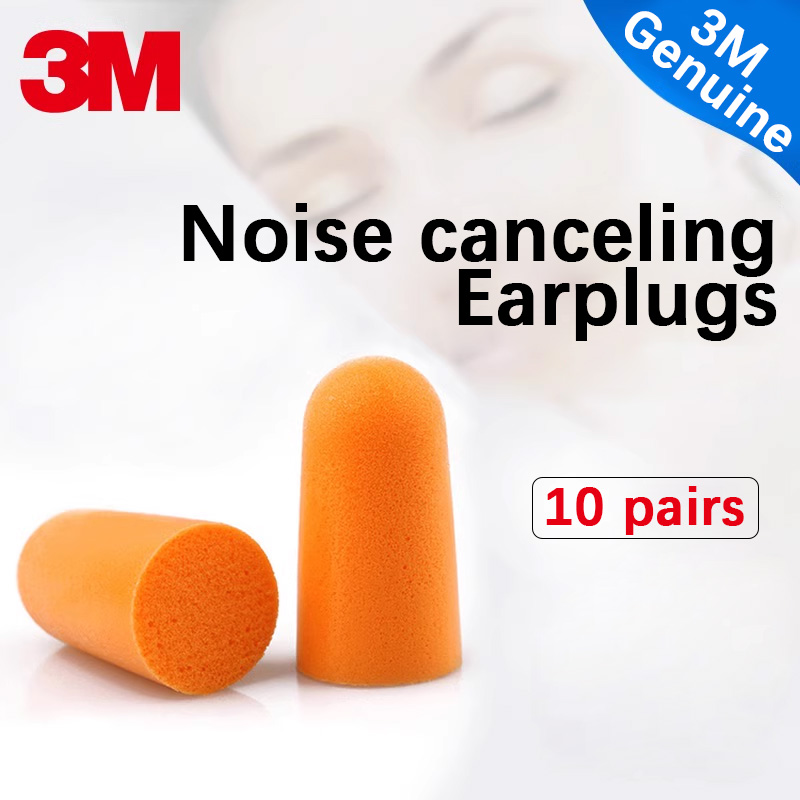 3M Earplugs Model 1100 2 Foam Earplugs Protection Noise Protection No Tear Dirt Resistant Flexible Work Study Rest Sleep1100: WHITE