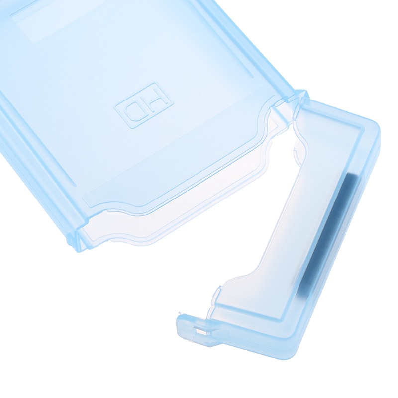 2pcs/set 2.5'' IDE SATA HDD Hard Drive Disk Plastic Storage Box Case Enclosure Cover Dust-proof Non-slip Hard Drive Case Box