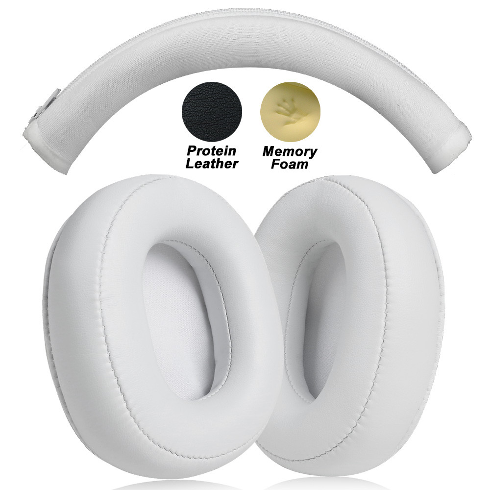Almohadillas para auriculares OneOdio A70 A71, almohadillas de repuesto para auriculares, orejeras, tela de malla suave, cubiertas para memoria, proteína de esponja: Rojo