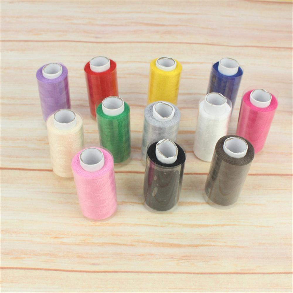 24/12PCS Color Sewing Thread Hand and Machine Thread Household Hand Stitching 150/383 Yards A Roll Sewing 5FM