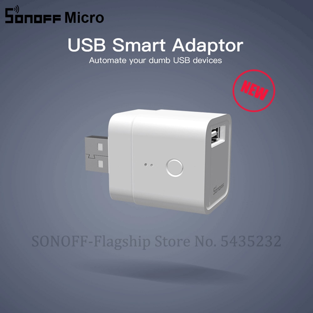 Itead Sonoff Mirco Usb 5V Draadloze Usb Smart Adapter Maken Usb Apparaten Smart Via Ewelink App Afstandsbediening Alexa google Thuis