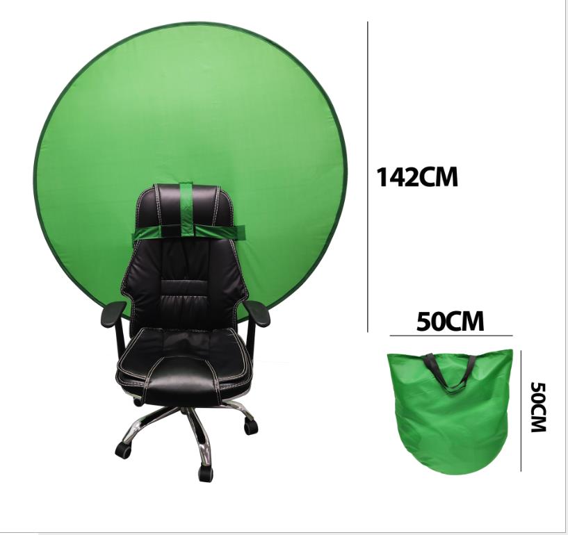 Valokuvaus tausta taustaa taitettava vihreä näyttö chromakey cromakey taustakangas valokuvastudion videotallennukseen: 142cm yksi puoli