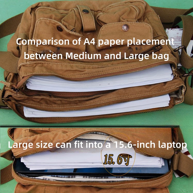 Casual Canvas Mannen Messenger Bags The Time Story Grote Schooltas Schoudertassen Heren 15.6 Inch Laptop Aktetas Reizen School Slingbag