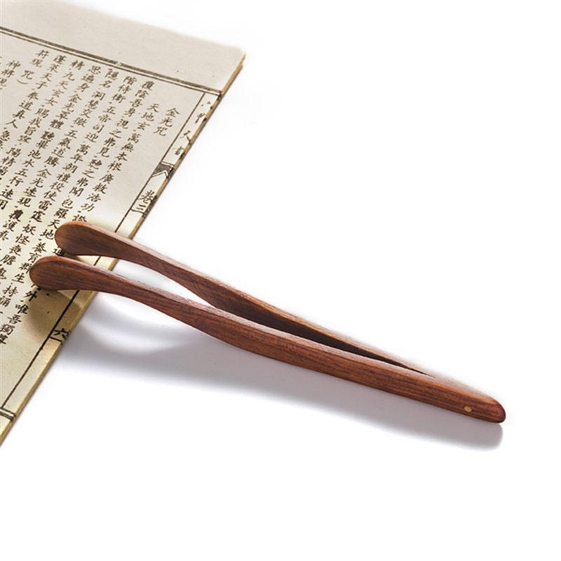 3pcs Solid Wood Tea Clamp Tea Ceremony Accessories Wooden Tea Set Accessories Retro Tea Tongs for Tearoom Teahouse