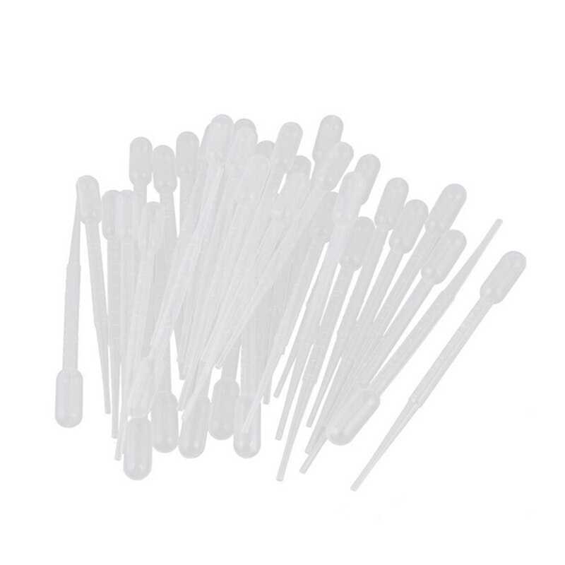 100Pcs 0.2Ml Afgestudeerd Transferpipetten Eye Dropper Set Voor School Lab Supplies