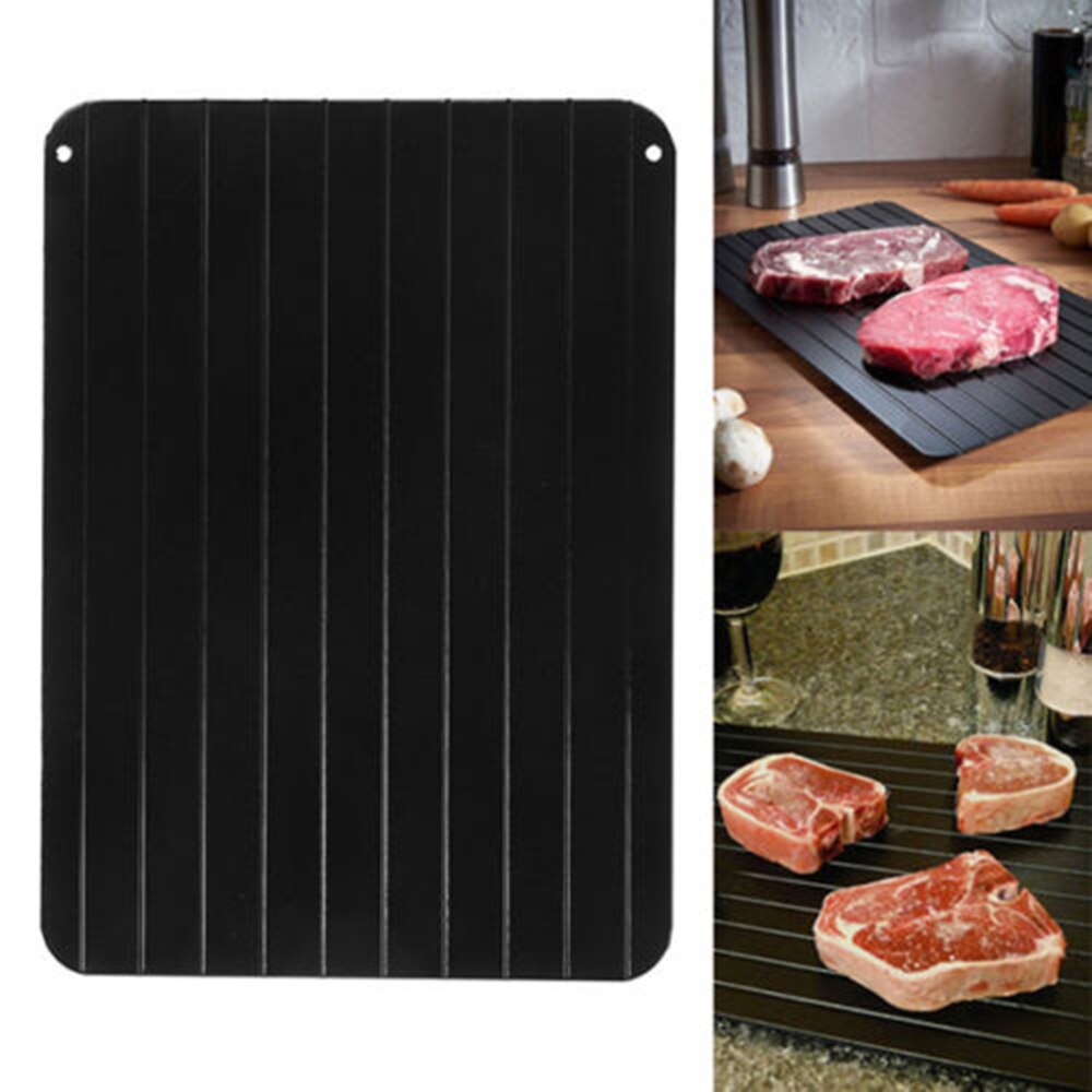 Fast Defrosting Tray Aluminum Kitchen The Safest Way to Defrost Meat or Frozen Food Quickly Without Electricity Microwave Wa