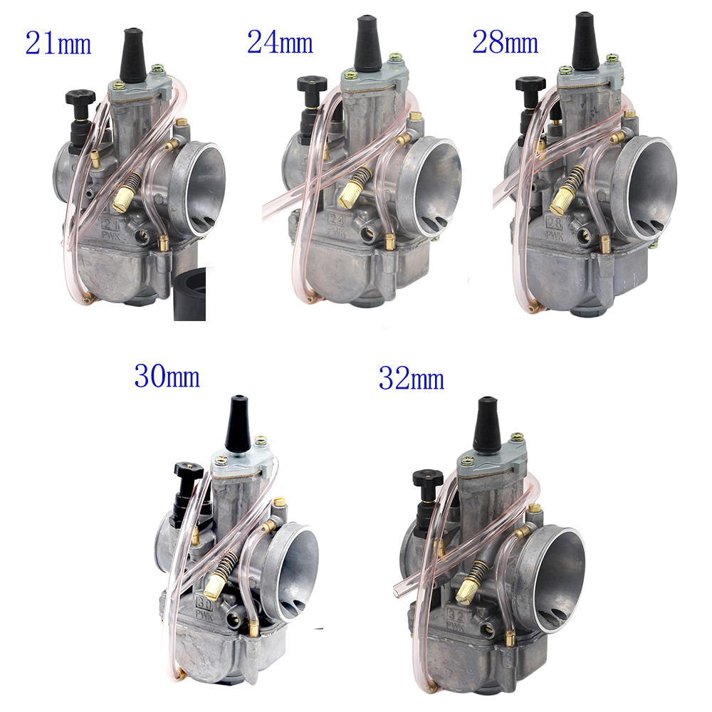 Sclmotos-21 22 26 28 30 32 34mm PWK Motorrad Vergaser Kohlenhydrate Mit Energie Jet passen 2 Hub Motor- Energie Rolle ATV aus Straße