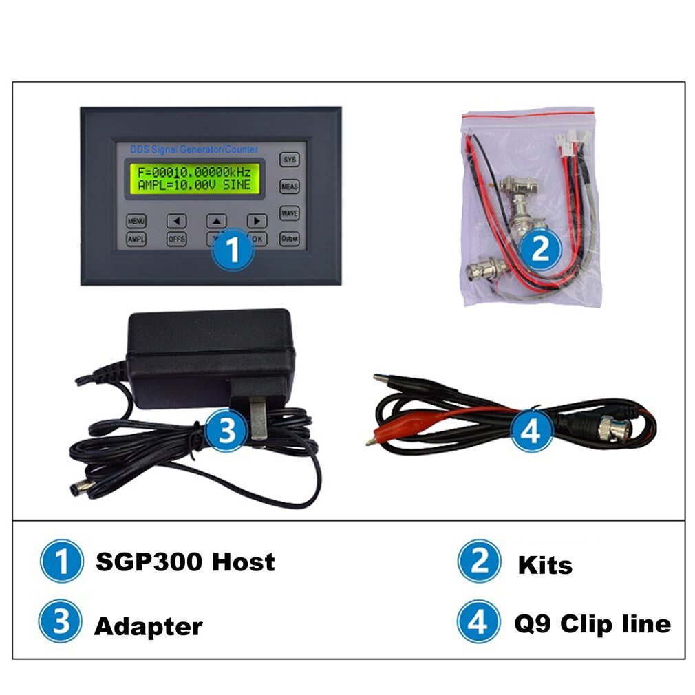 FellTech SGP3015S DDS Source générateur fonction générateur de forme d'onde PWM Test télécommande avec adaptateur pour laboratoires US