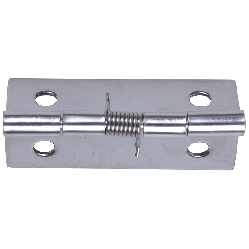 Silver Tone Metal 50×36×2mm Spring Loaded Self Opening Hinges