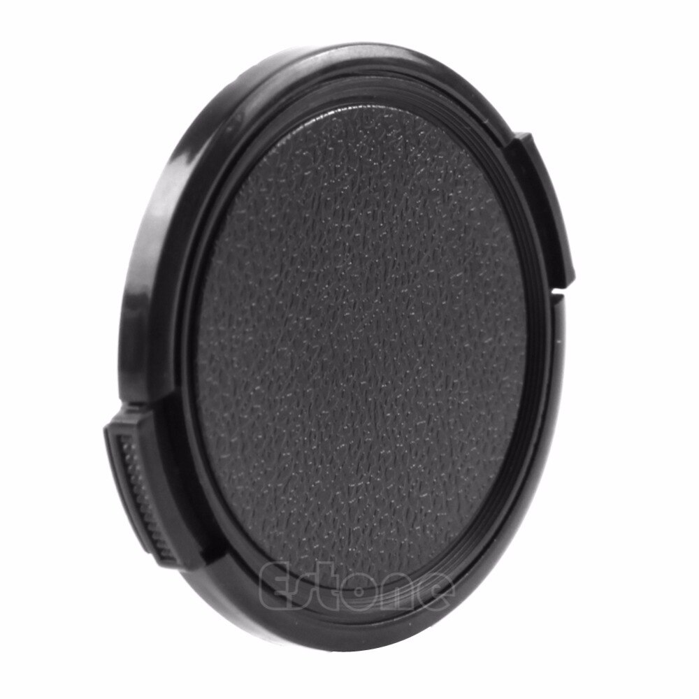 1 PC noir 49mm Snap sur le capuchon de l'objectif avant pour Canon Pentax Sony SLR DSLR caméra DC