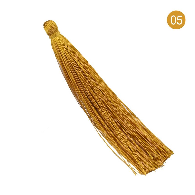 30 stuks/pak lange veelkleurige polyzijde kwastborstel voor oorbelhangers satijnen kwasten doe-het-zelf sieraden maken: Kleur 05