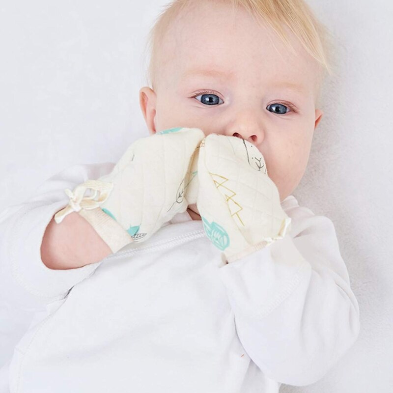 5 Pairs Baby Anti Scratching Gloves Soft Cotton Gl... Grandado