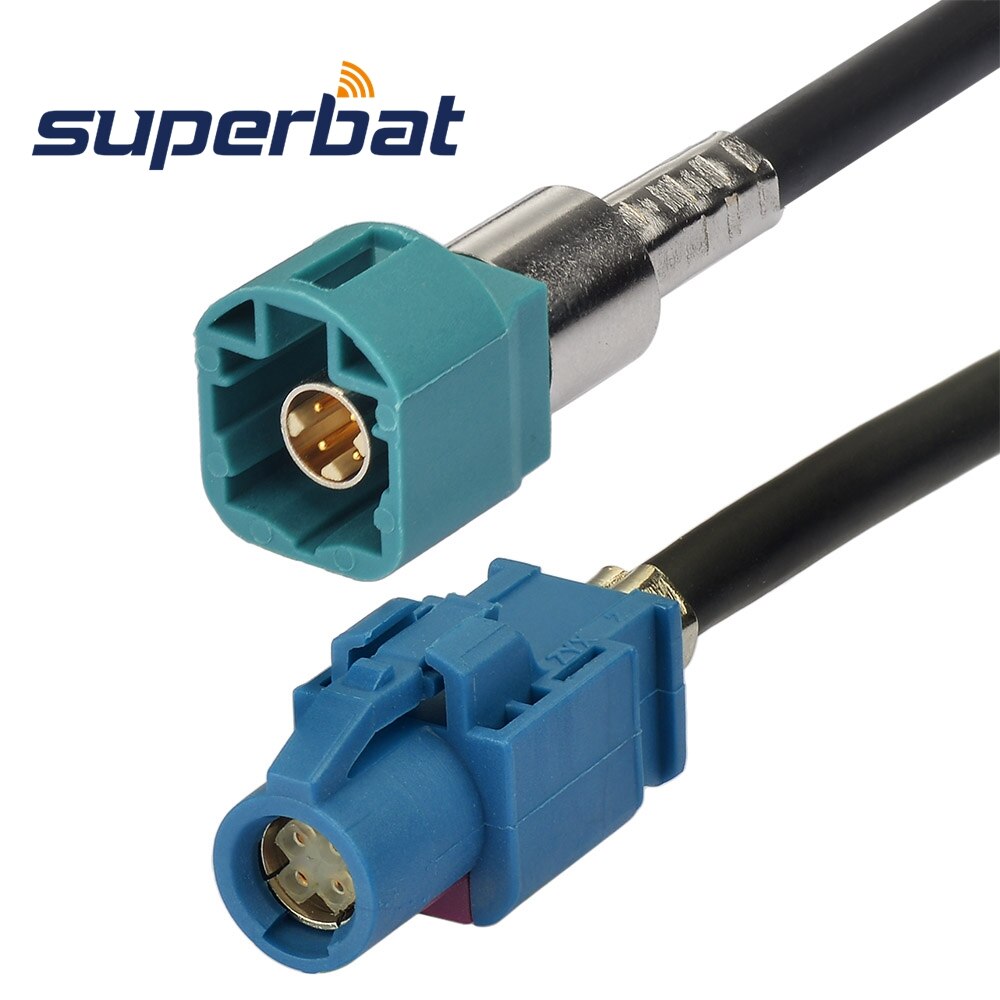 Superbat HSD LVDS Dacar 535 Cable Connector Z Code Straight Jack to Z (Water Blue/5021) Code Straight Pulg 120cm