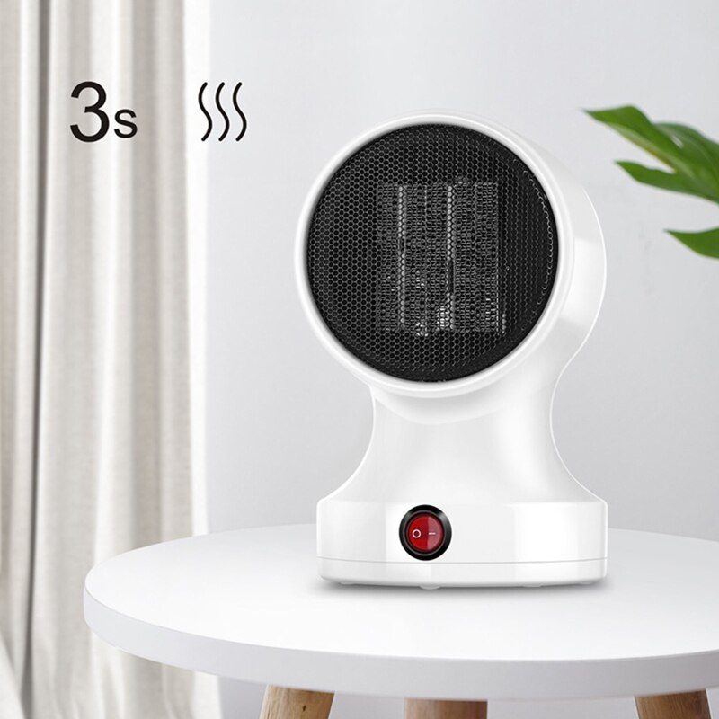 Desktop Electric Heater Winter Home Office Table Wind Warmer Machine Portable Mini Energy Saving Desk Fan