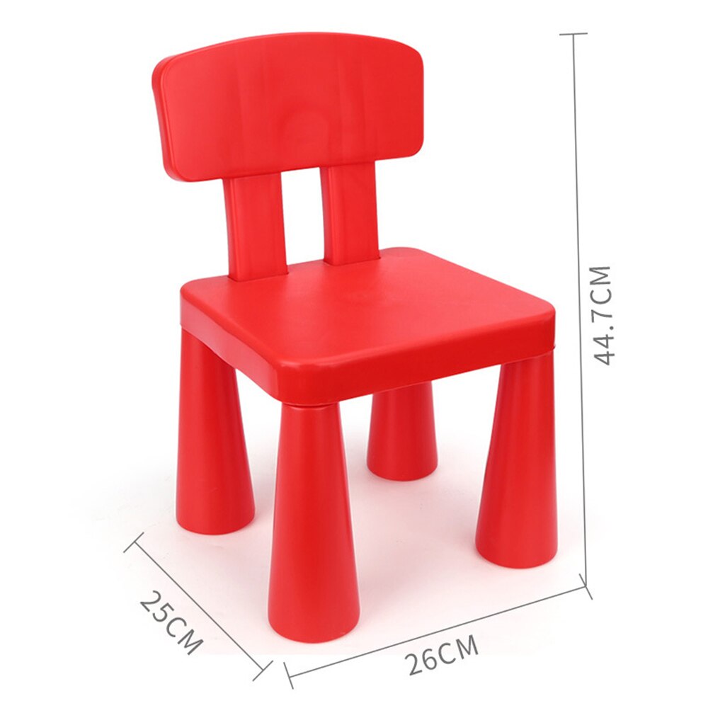 Children's Stool Small Bench Plastic Simple Stool Anti-Skid Kindergarten Stool Thickening Children'S Stool for Shoes Short Stool: Red