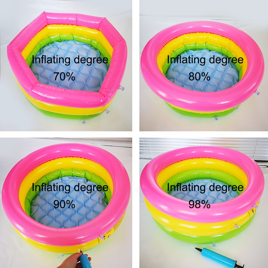 Small dinosaur inflatable inflatable swimming pool round pool ball pool inflatable baby bath tub bottom basin