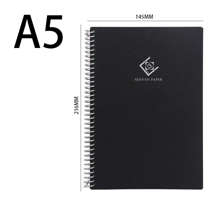 Inteligentny wielokrotnego użytku wymazywalnej zeszyt wymazać notatnik A5/B5 z piórem Pocketbook notes biuro rysunek szkolny prezent: A5 Type 1