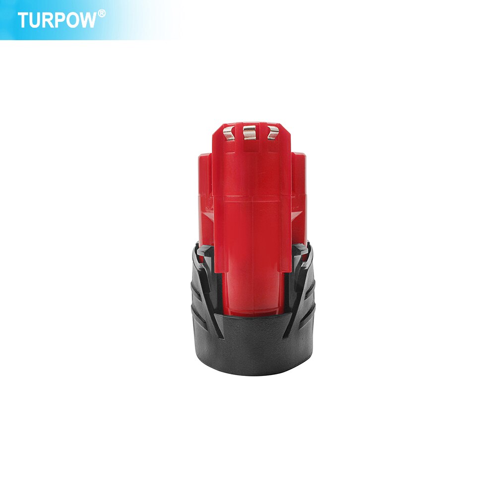 Turpow 12V 6000Mah Oplaadbare Batterij Voor Milwaukee M12 Xc Cordless Gereedschap 48-11-2402 48-11-2411 Batterijen 48-11-2401 MIL-12A-L: 1 Piece 3000mAh