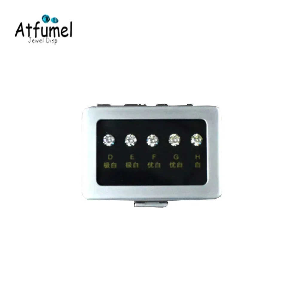 Diamond Zirconia Size Reference Contrast Carat Weight Diameter Special Cut Scale Master Teaching Tool Gemstone Contrast Tool: Yellow