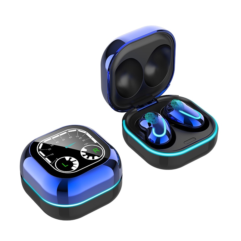 Auriculares inalámbricos S6 SE Bluetooth V5.1, cascos estéreo con pantalla LED y micrófono para Samsung Buds en vivo