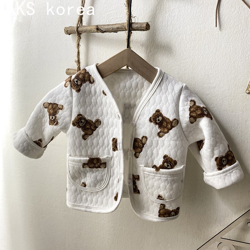 Teenmiro Kinderen Baby Baby Met Dikke Jas Herfst Winter Katoenen Kleding Pasgeboren Peuter Meisjes Warm Tops Baby Jongens Kleding