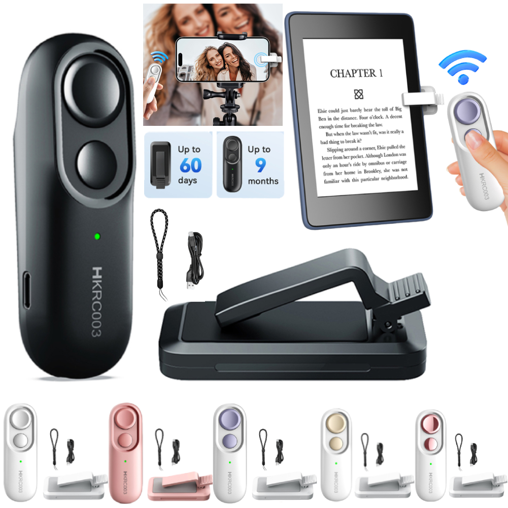 Télécommande Page Turner caméra caméscope pour Kindle Paperwhite Oasis Kobo EReaders téléphone caméra télécommande Clicker pour TikTok