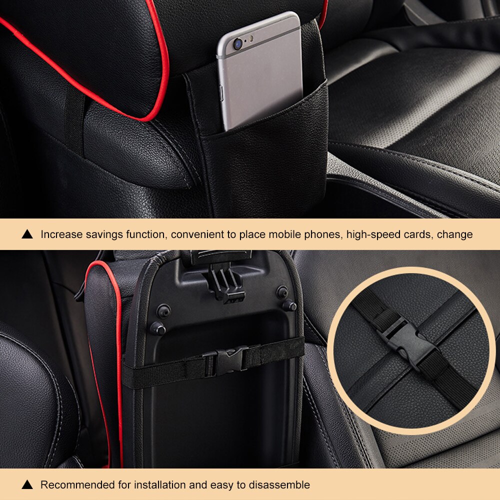 Læder bil armlæn pad universel auto armlæn bil midterkonsol armlæn sædeboks pad køretøj beskyttende bil styling