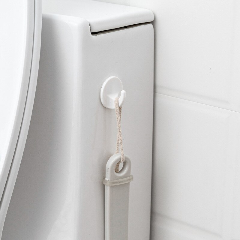 Support de rangement mural rond, crochet de salle de bain, cuisine, supports de colle adhésifs muraux, crochet collant en plastique résistant à la charge