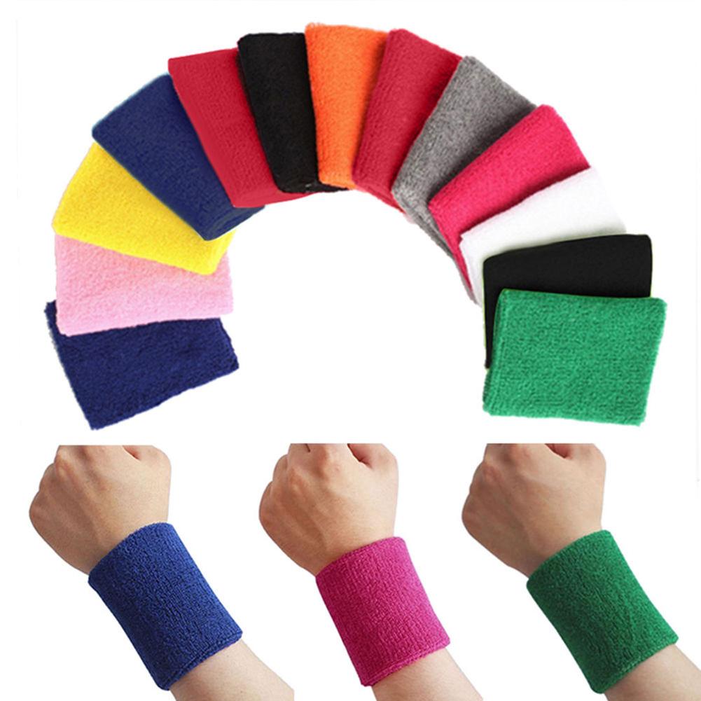 Wrist Sweatband in 10 Different Colors,Made by High Elastic Meterial Comfortable Pressure Protection Athletic Wristbands Armband