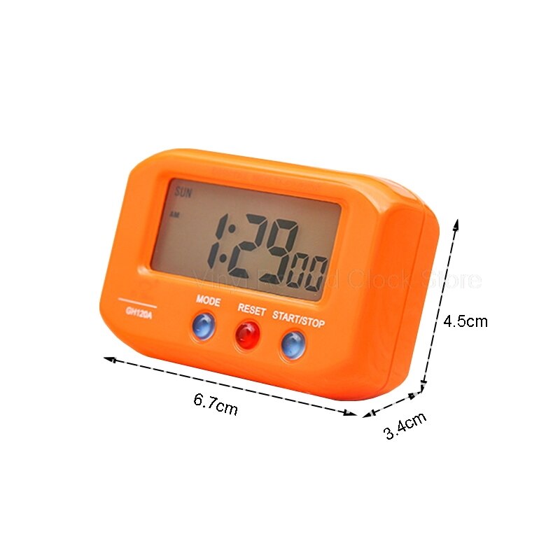 LED Mini Pocket Digital Alarm Clock Portable Clocks Timer Countdown Stopwatch Electronic Table Clock With Snooze Backlight