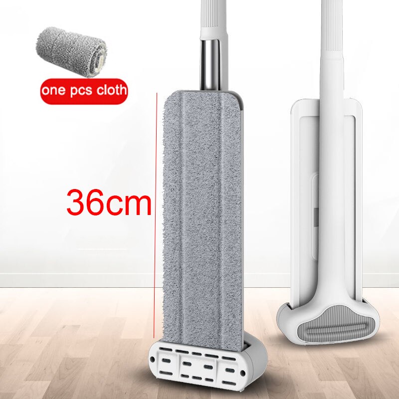 Fregona Mmagic para lavar el suelo, fregona limpiadora, limpieza plana, cubo, limpieza del suelo de la casa, fácil limpieza del hogar 360 ° rotación con: Rojo